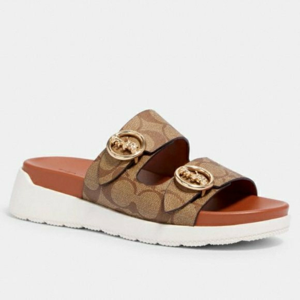 COACH Gable Signature Sandals 8.5
